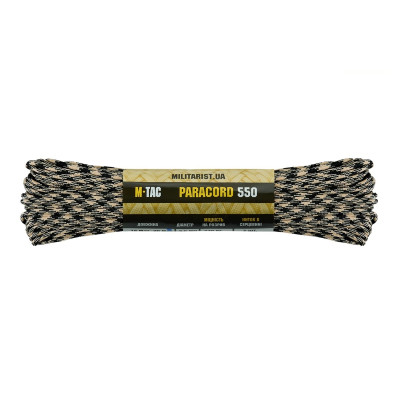 M-Tac паракорд 550 type III 30m Black/Sand