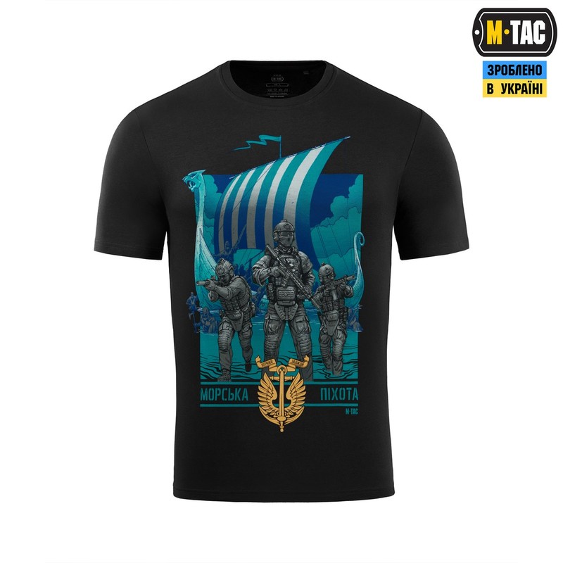 M-Tac футболка 36 ОБрМП Black M-Tac футболка 36 ОБрМП Black