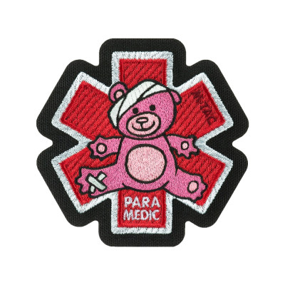 M-Tac нашивка Paramedic Медвідь (вишивка) Pink/Black