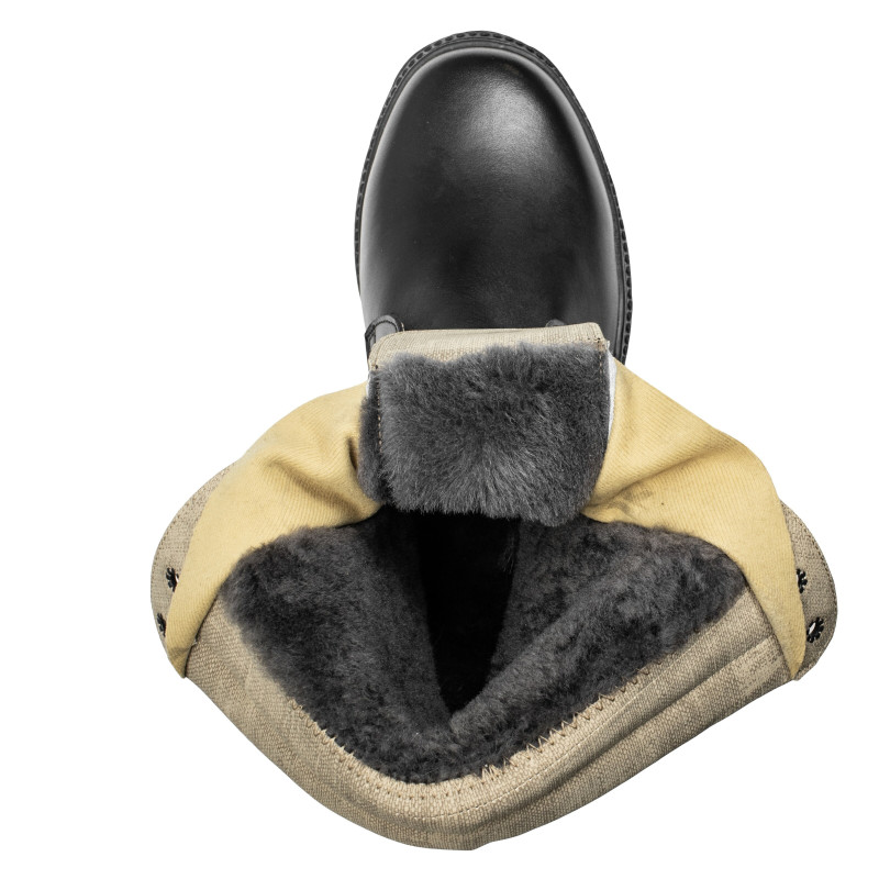 Берці зимові Vik-Tailor НАТО на натуральному хутрі, Black