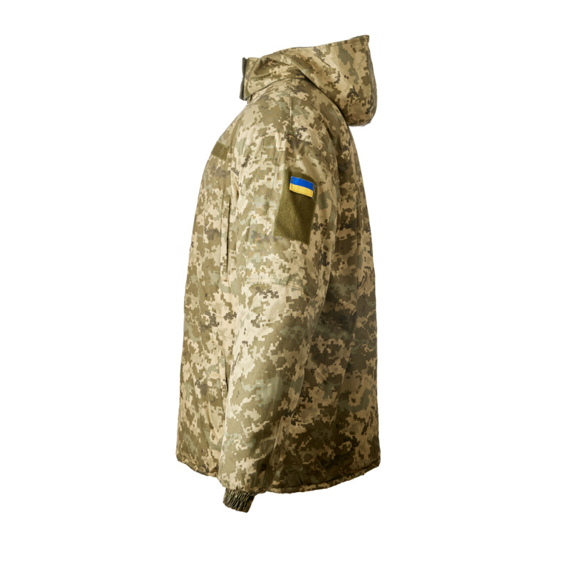 Бушлат зимовий Vik-Tailor Тактика з врізними кишенями ХБ, Піксель