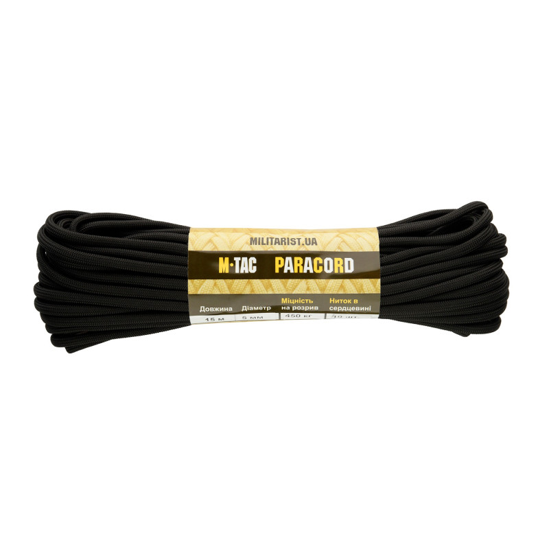 M-Tac паракорд PowerCord1000 Black 15м M-Tac паракорд PowerCord1000 Black 15м