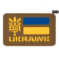 M-Tac нашивка Ukraine (с Тризубом) Laser Cut Coyote/Yellow/Blue