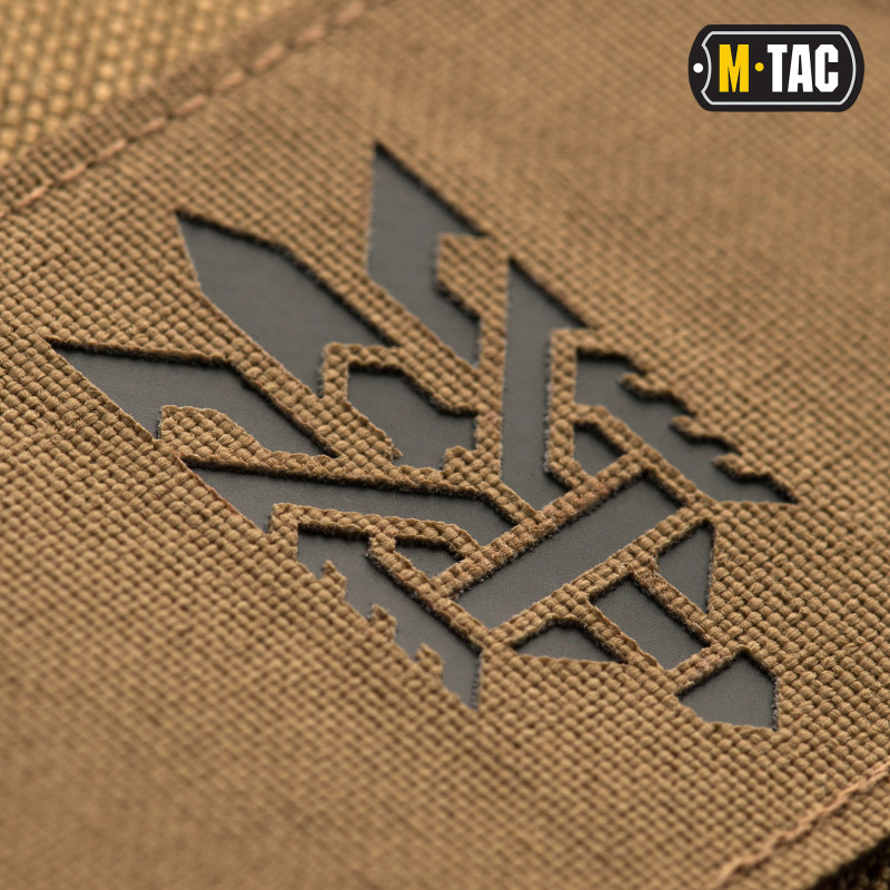 M-Tac нашивка Тризуб (стилізація) Laser Cut горизонтальна Coyote/Black M-Tac нашивка Тризуб (стилізація) Laser Cut горизонтальна Coyote/Black