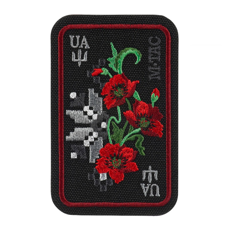 M-Tac нашивка Орнамент Мак (вишивка) Black/Red M-Tac нашивка Орнамент Мак (вишивка) Black/Red
