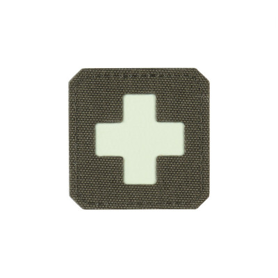 M-Tac нашивка Medic Cross Laser Cut Ranger Green/GID