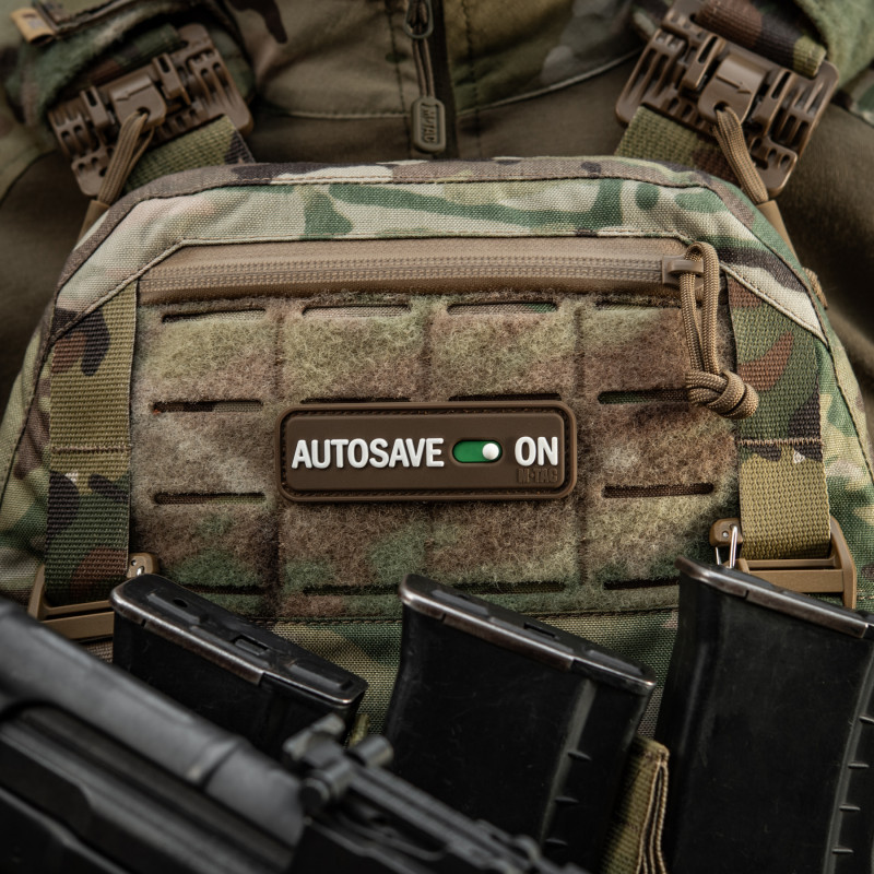 M-Tac нашивка Autosave PVC Coyote