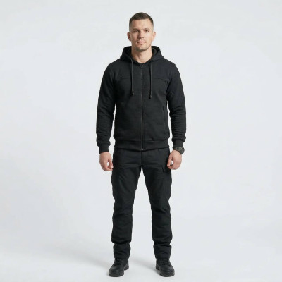 Флісова кофта Vik-Tailor Alfa Jacquard, Чорний