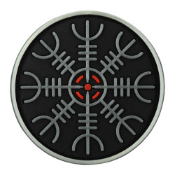 M-Tac нашивка шолом Жаху PVC Black/GID