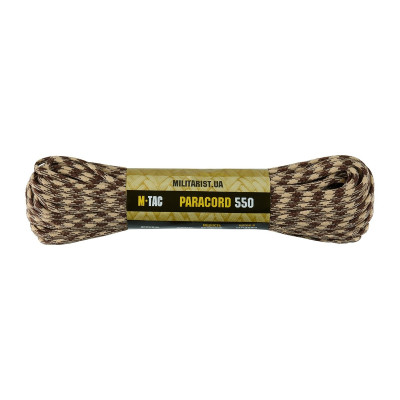 M-Tac паракорд 550 type III 30m Brown/Sand