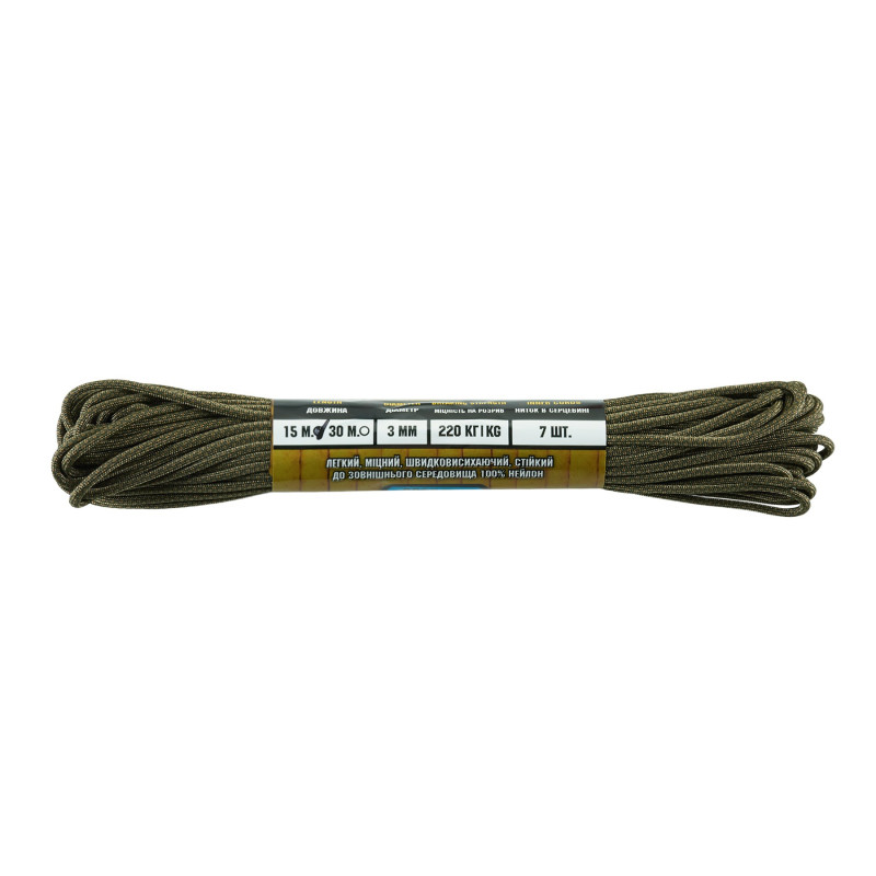M-Tac паракорд 475 15m Coyote/Ranger Green Diamond