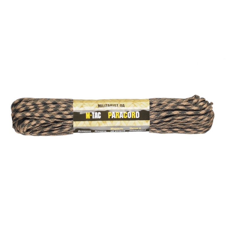 M-Tac паракорд 550 type III Black/Coyote 30м