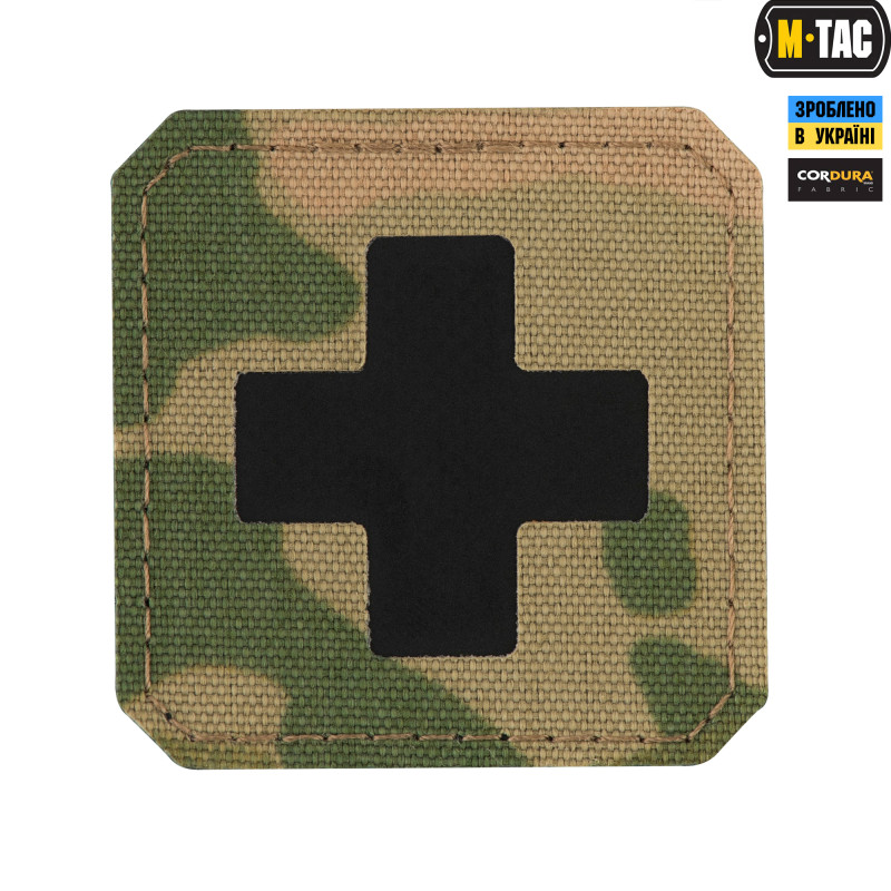 M-Tac нашивка Medic Cross Laser Cut Multicam/Black M-Tac нашивка Medic Cross Laser Cut Multicam/Black