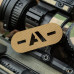 M-Tac нашивка група крові -A- наскрізна Laser Cut Coyote — фото 2