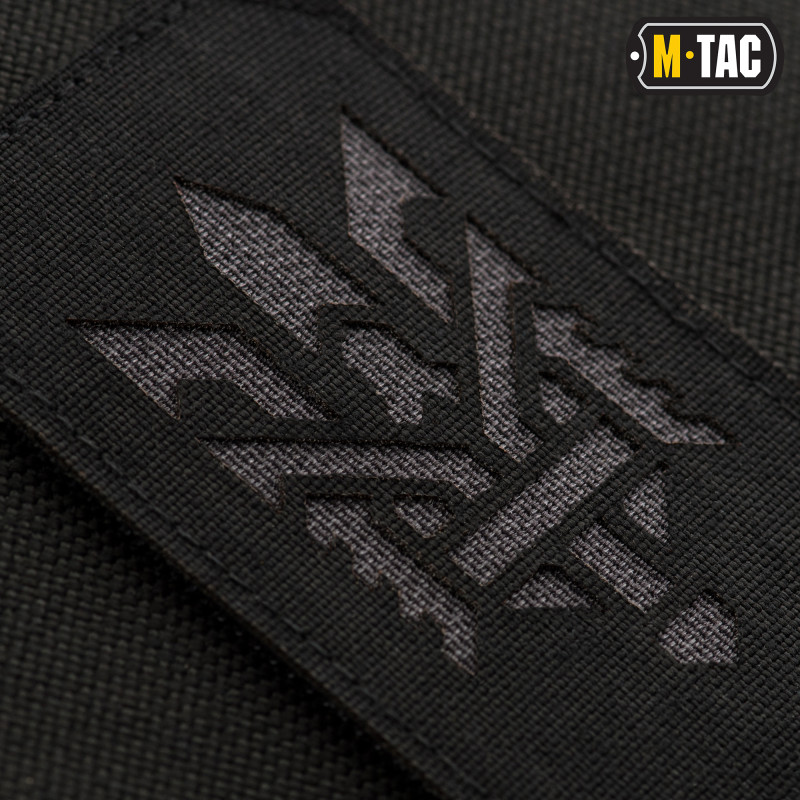 M-Tac нашивка Тризуб (стилізація) Laser Cut вертикальна Black/Grey M-Tac нашивка Тризуб (стилізація) Laser Cut вертикальна Black/Grey