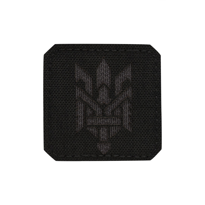 M-Tac нашивка Тризуб (стилізація) Laser Cut мала Black/Grey