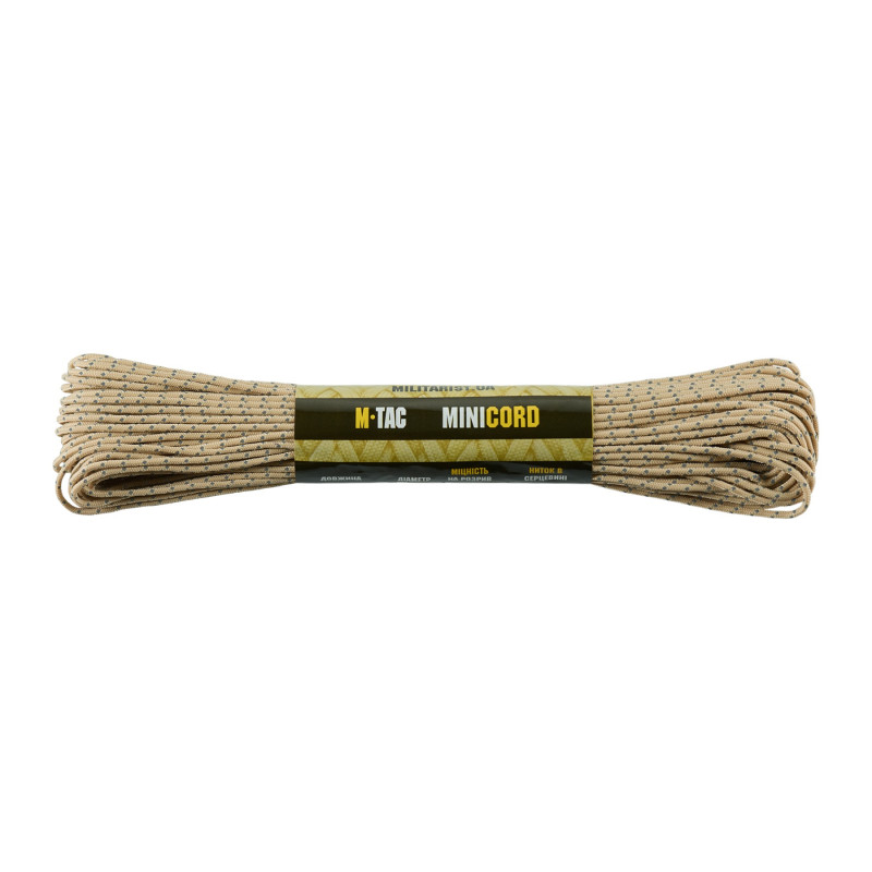 M-Tac паракорд Minicord 30m Sand Reflective M-Tac паракорд Minicord 30m Sand Reflective