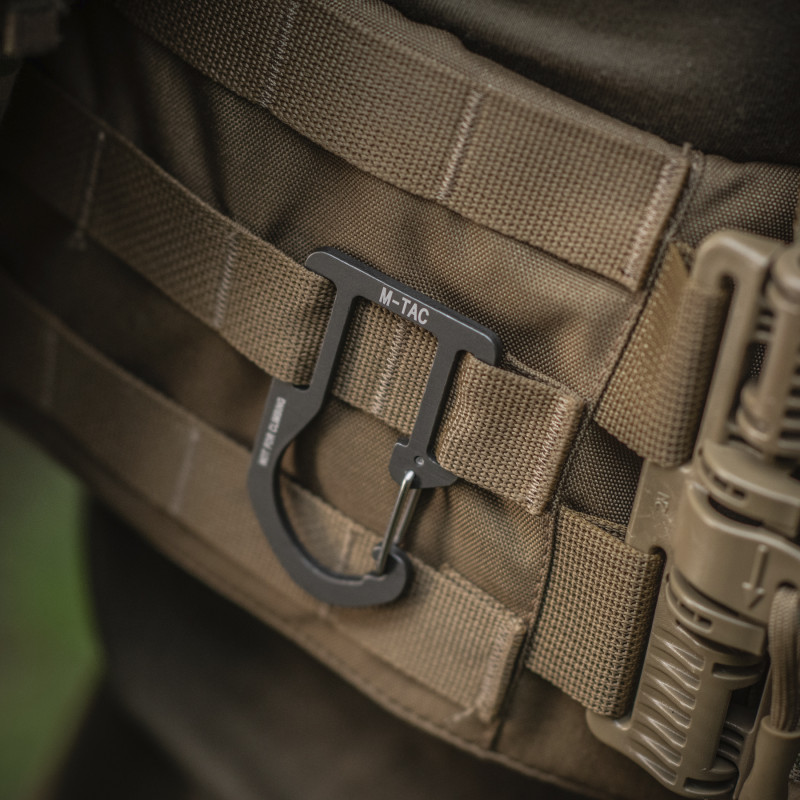 M-Tac карабін алюмінівий на спорядження Dark Grey M-Tac карабін алюмінівий на спорядження Dark Grey