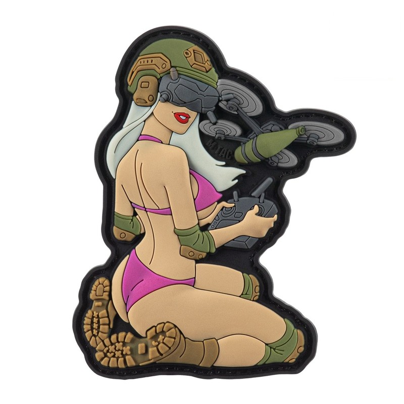 M-Tac нашивка girl №6 PVC White/Pink/Olive V2