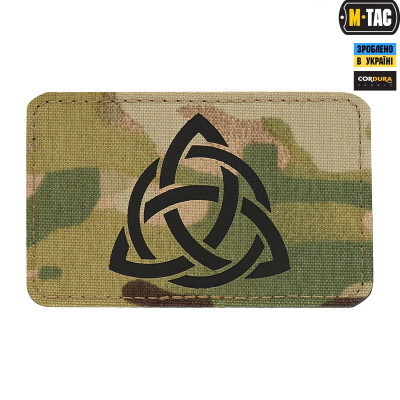 M-Tac нашивка Трикветр Laser Cut Multicam/Black