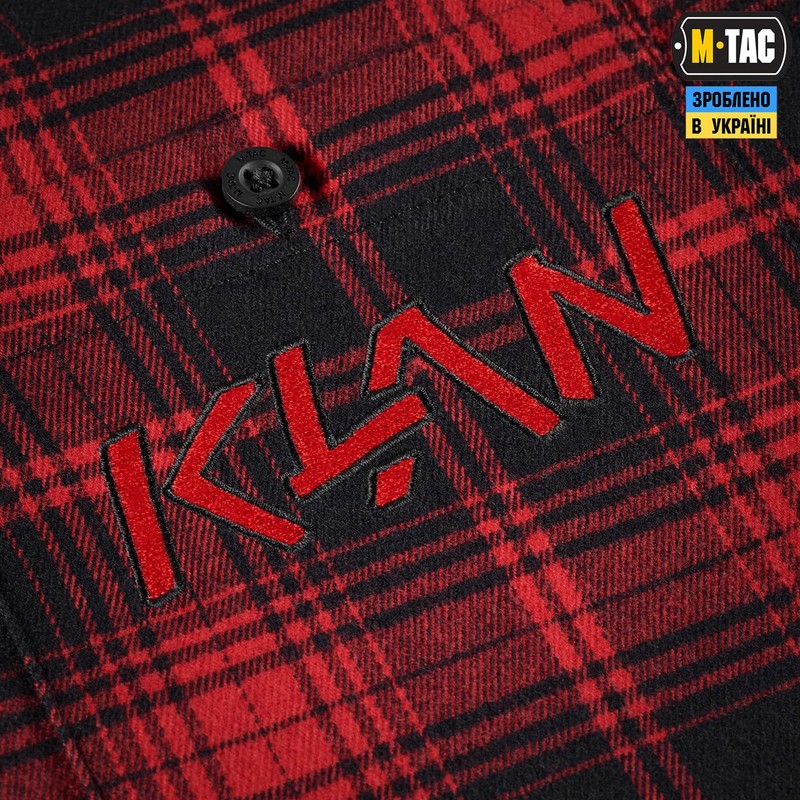 M-Tac сорочка Redneck Shirt KLAN Embroidery Red/Black