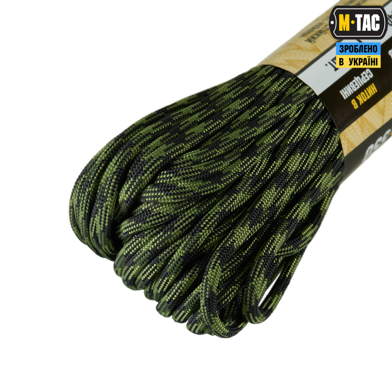 M-Tac паракорд 550 type III Black & Army Green 30м M-Tac паракорд 550 type III Black & Army Green 30м