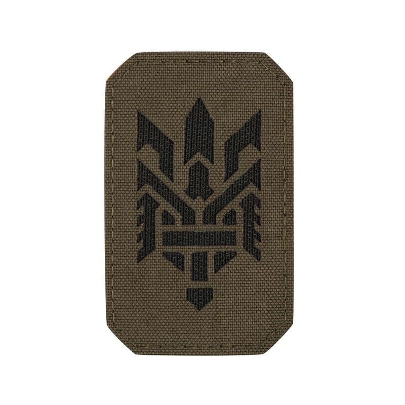 M-Tac нашивка Тризуб (стилізація) Laser Cut вертикальна Ranger Green/Black M-Tac нашивка Тризуб (стилізація) Laser Cut вертикальна Ranger Green/Black