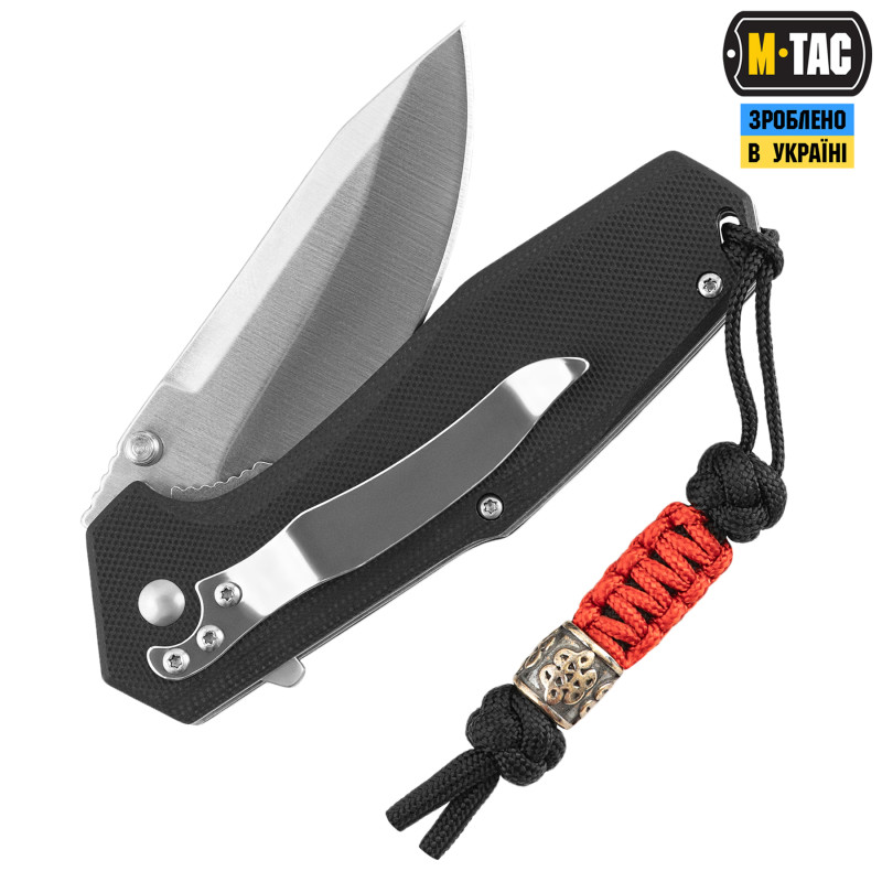 M-Tac темляк Scandinavian Small китайський вузел Black&Red
