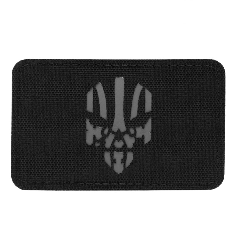 M-Tac нашивка Месник горизонтальна Laser Cut Black/Grey