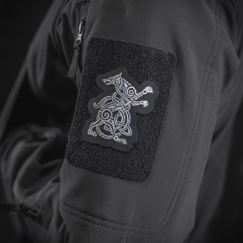 M-Tac нашивка Wolf (вишивка) Black