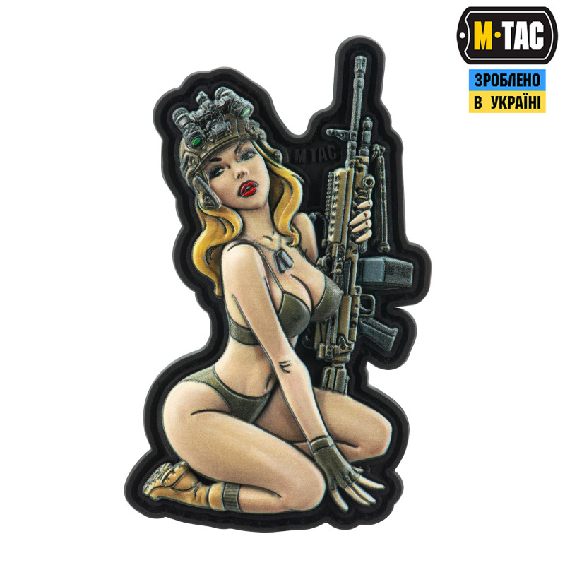 M-Tac нашивка girl №5 PVC Olive