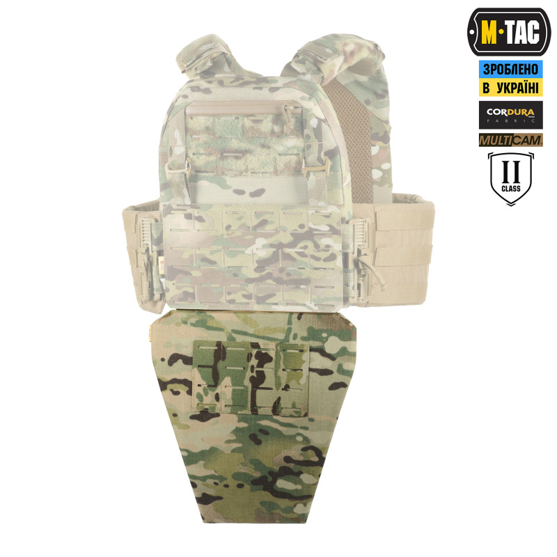M-Tac фартух протиуламковий з балістичним пакетом 2 клас (BRONYX) Laser Cut Multicam M-Tac фартух протиуламковий з балістичним пакетом 2 клас (BRONYX) Laser Cut Multicam