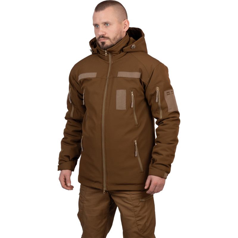 Куртка зимова Vik-Tailor SoftShell Max-Heat, Coyote