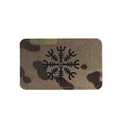 M-Tac нашивка шолом Жаху горизонтальна Laser Cut Multicam/Black