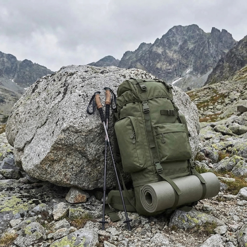 Рюкзак польовий Vik-Tailor з рамою 100-120L, Olive Рюкзак польовий Vik-Tailor з рамою 100-120L, Olive