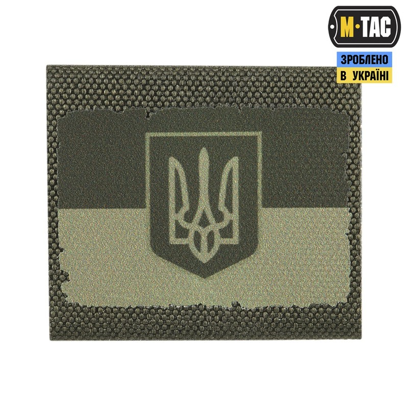 M-Tac MOLLE Patch Прапор України з гербом Olive/Ranger Green