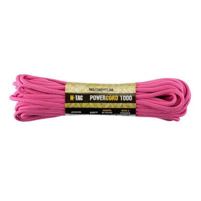 M-Tac паракорд PowerCord1000 Pink 15м