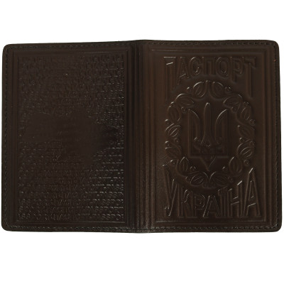 Обкладинка для паспорта України, Brown