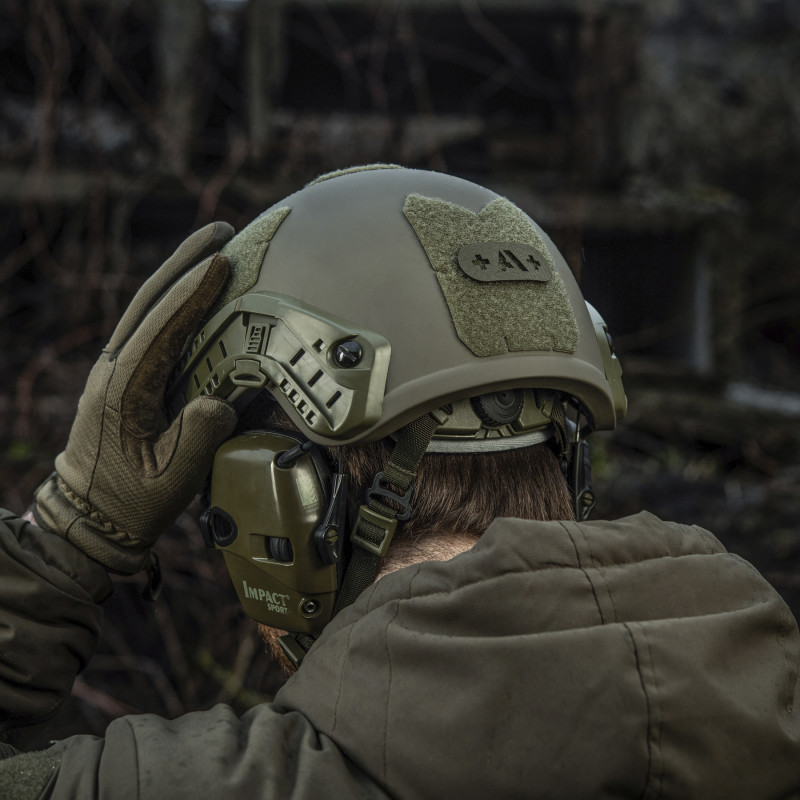 M-Tac нашивка група крові +A+ наскрізна Laser Cut Ranger Green