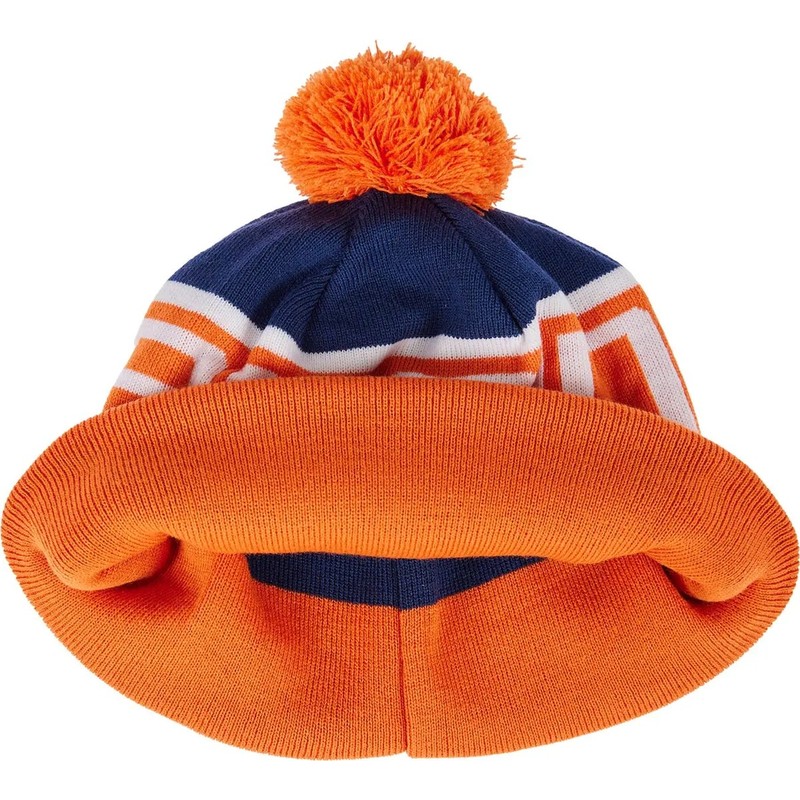 Шапка Brain з помпоном Blue/orange