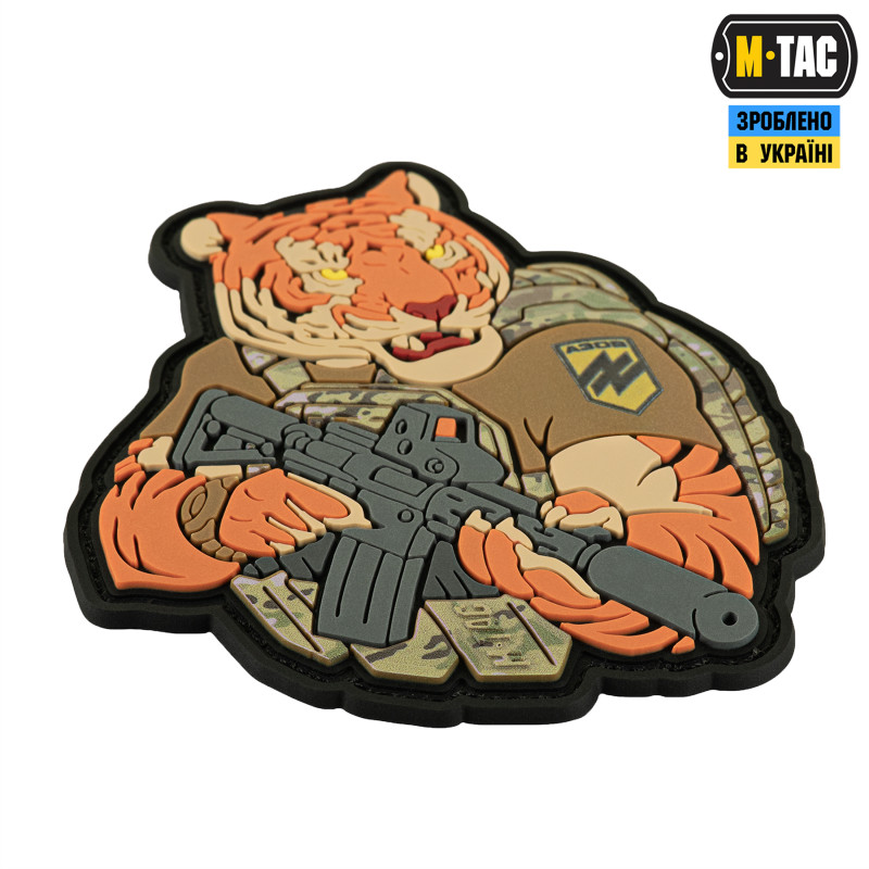 M-Tac нашивка Тигр Азов PVC