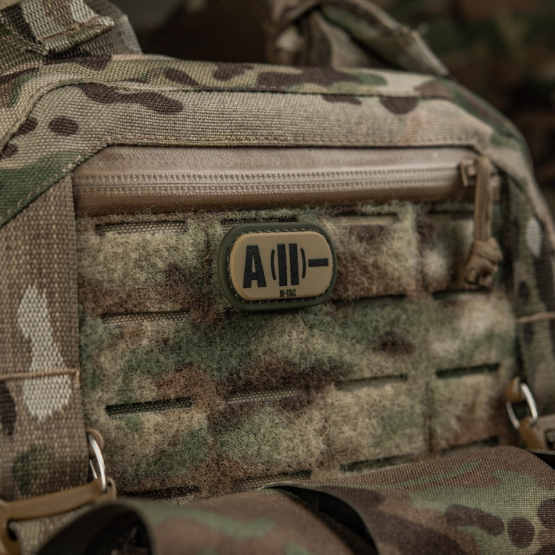 M-Tac MOLLE Patch група крові A (II) - PVC Ranger Green