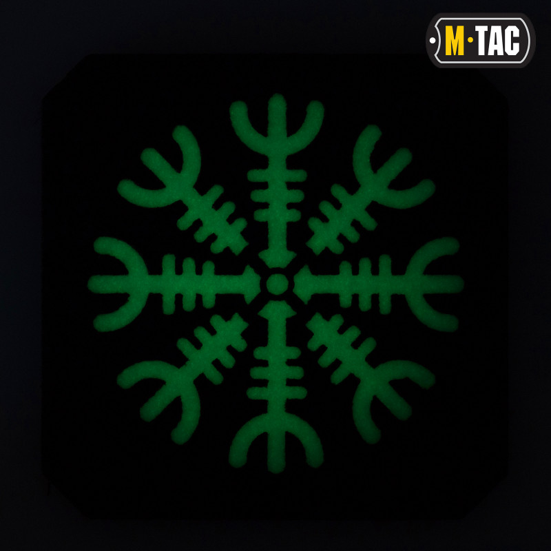 M-Tac нашивка шолом Жаху Laser Cut Black/світлонакопичувач M-Tac нашивка шолом Жаху Laser Cut Black/світлонакопичувач