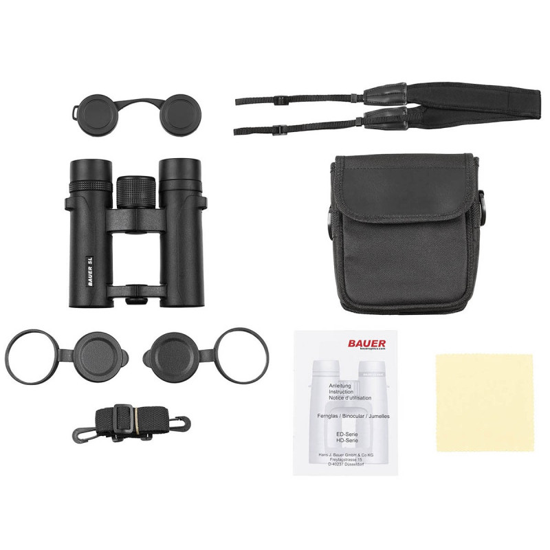 Бінокль з чохлом BAUER Binocular Outdoor SL, 8x26 водонепроникний, Black Бінокль з чохлом BAUER Binocular Outdoor SL, 8x26 водонепроникний, Black