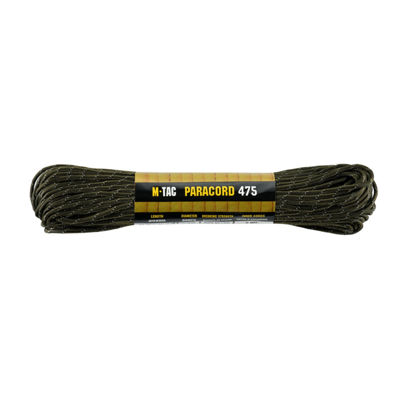 M-Tac паракорд 475 30m OD Green Reflective M-Tac паракорд 475 30m OD Green Reflective