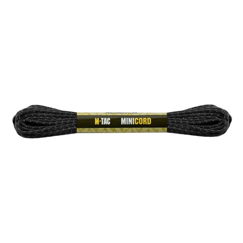 M-Tac паракорд Minicord Reflective Black 15м M-Tac паракорд Minicord Reflective Black 15м