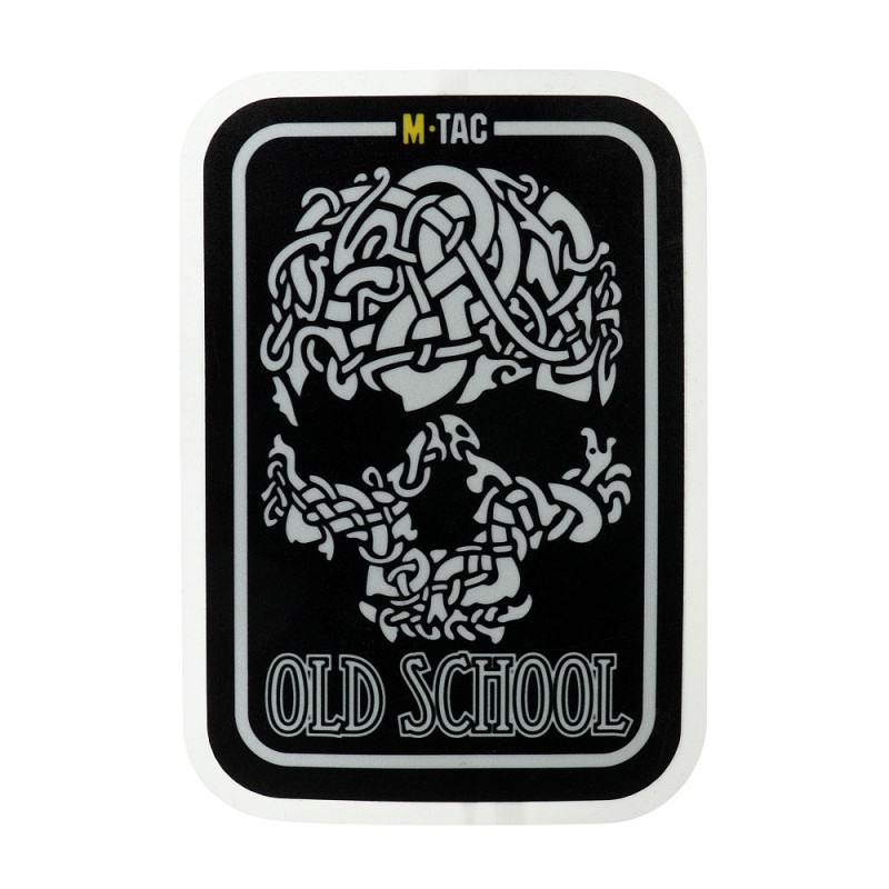 M-Tac наклейка Old School Large світловідбиваюча Black M-Tac наклейка Old School Large світловідбиваюча Black