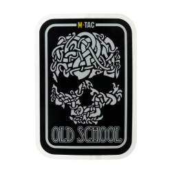 M-Tac наклейка Old School Large світловідбиваюча Black