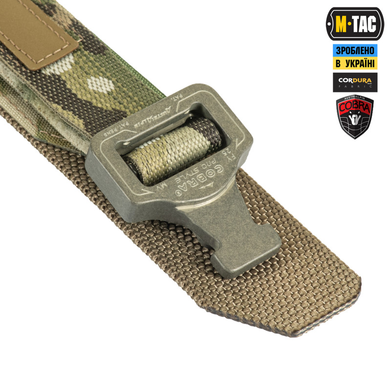 M-Tac ремінь Cobra Buckle Belt Laser Cut Multicam M-Tac ремінь Cobra Buckle Belt Laser Cut Multicam