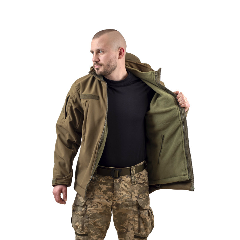 Куртка Vik-Tailor з флісовою кофтою Softshell, Olive